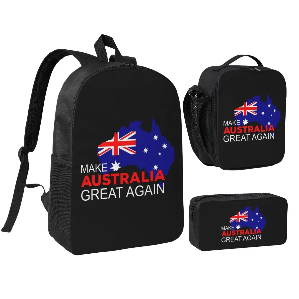 Make Australia Great Again Backpack Boys Girls BookBag School Bag Computer Shoulder Bags 3ps Insulated Lunch Bag Pencil Case
Make Australia Great Again Backpack Boys Girls BookBag School Bag Computer Shoulder Bags 3ps Insulated Lunch Bag Pencil Case