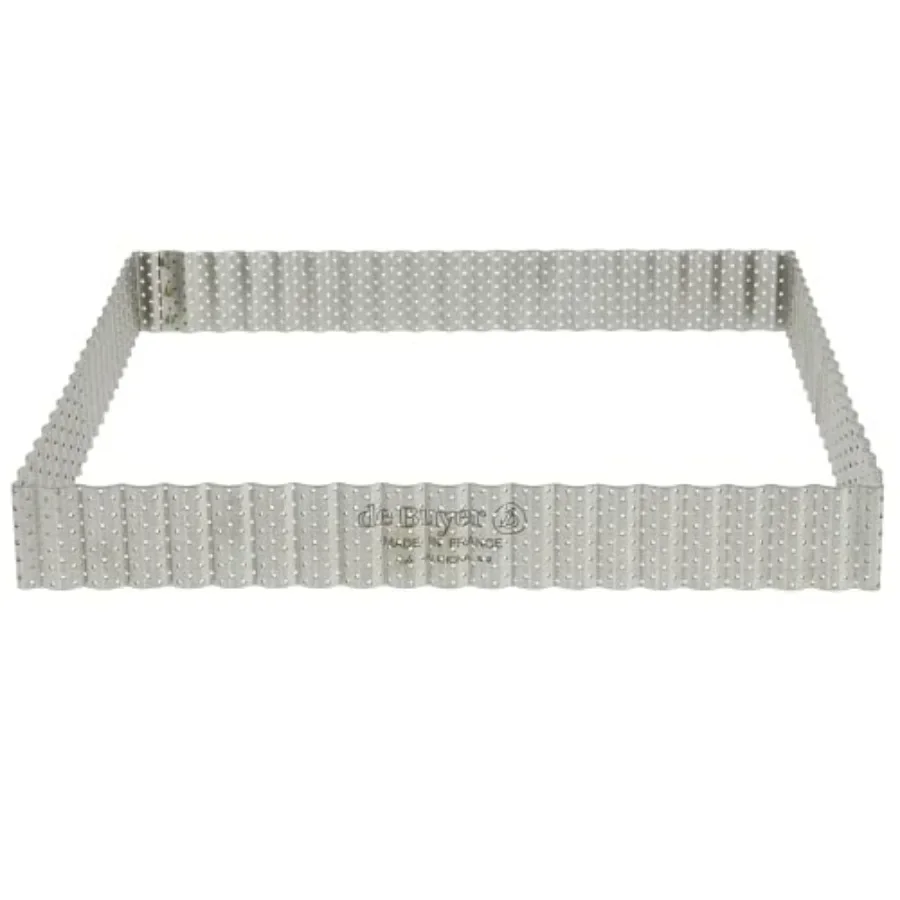 Perforated Fluted Square Tart Ring - 9” x 9” x 1.2” Perfect for Baking Beautifully Crisp Tarts - Easy to Use & Clean - Made in F
Perforated Fluted Square Tart Ring - 9” x 9” x 1.2” Perfect for Baking Beautifully Crisp Tarts - Easy to Use & Clean - Made in F