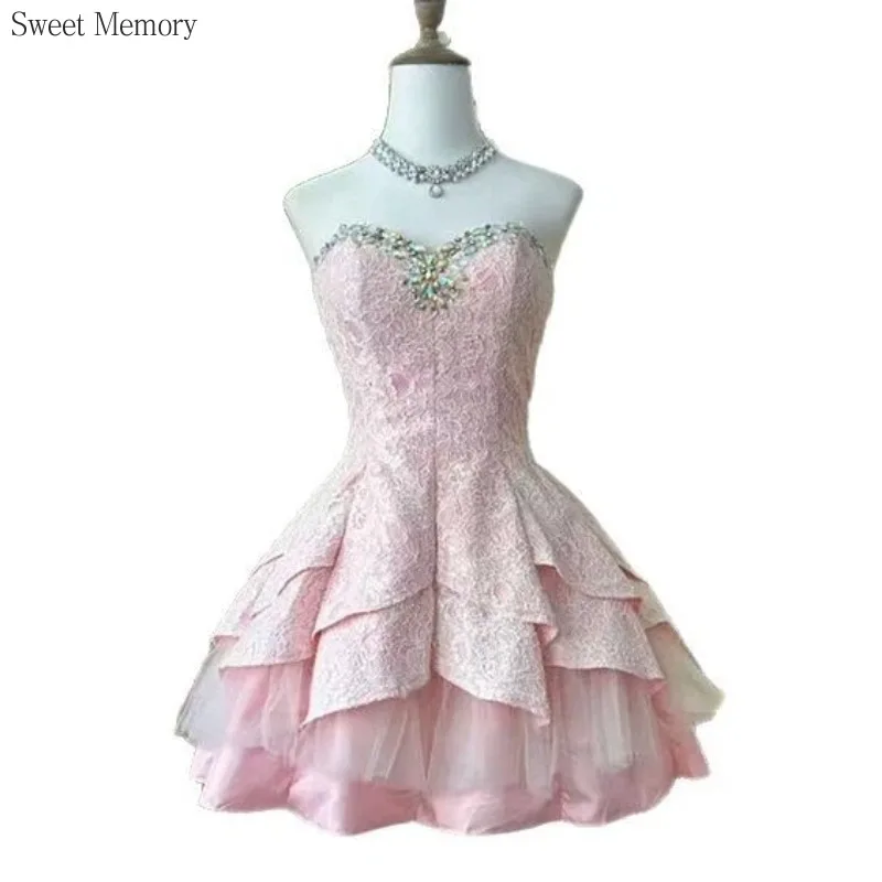 Короткое розовое платье Sweet Memory F2158 без бретелек, без рукавов, сексуальное, для особых случаев, роскошное бальное платье принцессы
Короткое розовое платье Sweet Memory F2158 без бретелек, без рукавов, сексуальное, для особых случаев, роскошное бальное платье принцессы