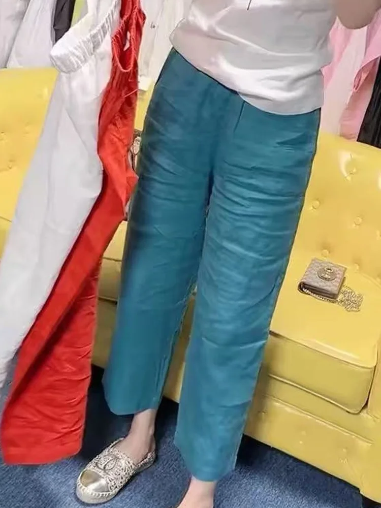 Loose Cotton Linen Wide Leg Pants Women Summer Thin Nine Points Slim Straight Casual Pants Breathable Comfortable Loose Fit
Loose Cotton Linen Wide Leg Pants Women Summer Thin Nine Points Slim Straight Casual Pants Breathable Comfortable Loose Fit