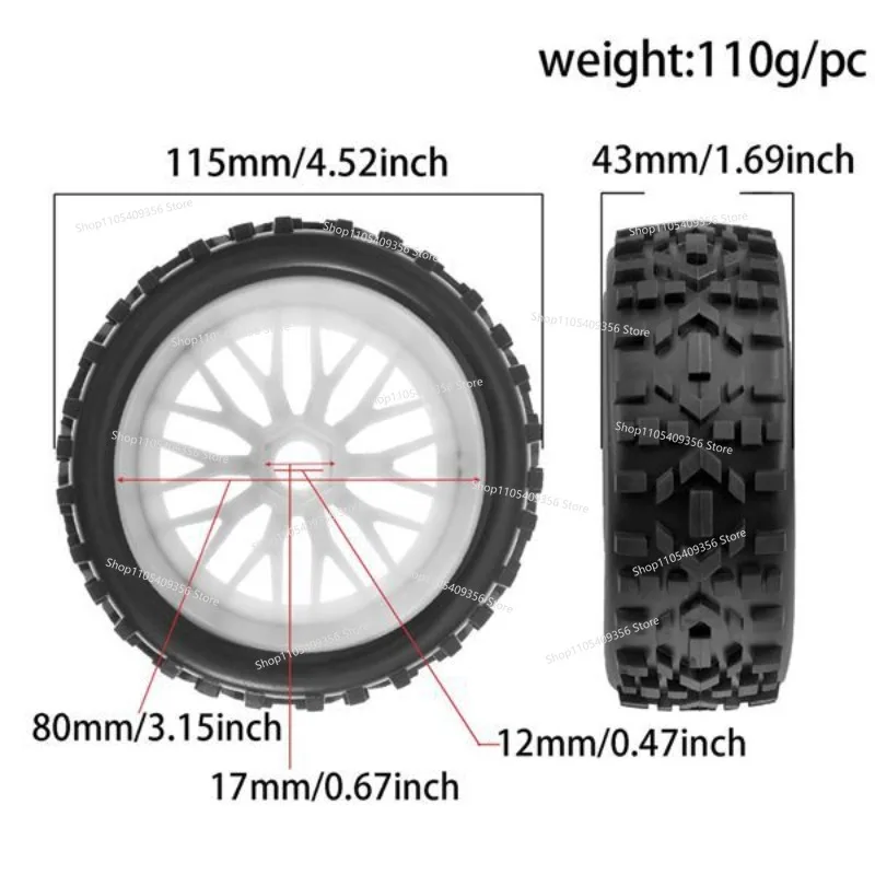 For 1 Set Color: Yellow Material: Composite 1 To 8 Arrow Off-road Tires
For 1 Set Color: Yellow Material: Composite 1 To 8 Arrow Off-road Tires