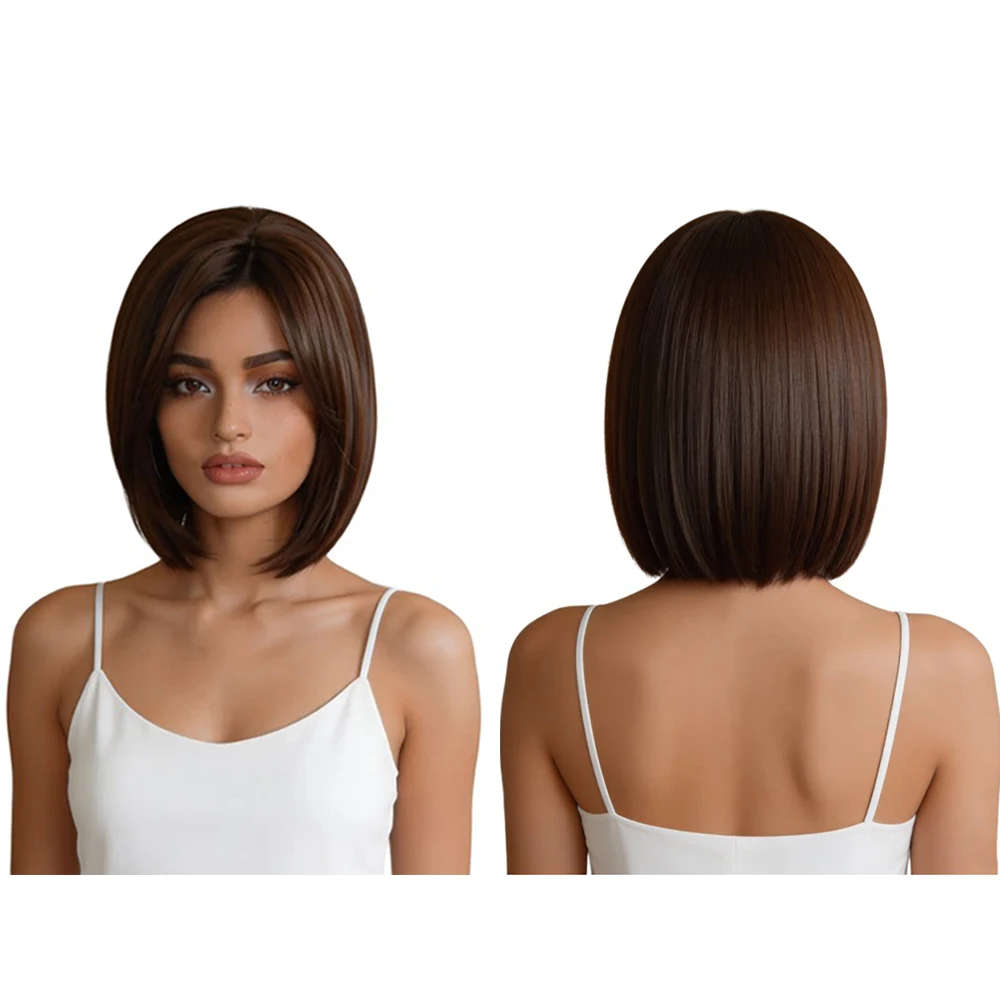 12 Inch Medium Brown Side Part Bob Wig For Women Chin Length Straight Natural Realistic Heat Resistant Synthetic Daily Party
12 Inch Medium Brown Side Part Bob Wig For Women Chin Length Straight Natural Realistic Heat Resistant Synthetic Daily Party