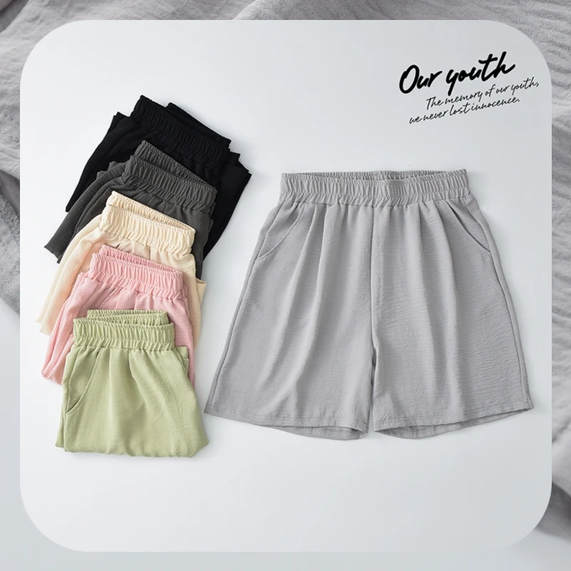 Women's Short Pants Summer Thin Wide Leg Casual Sports Loose Fit High Waist Elastic Waistband Outdoor Wear Versatile Trousers
Women's Short Pants Summer Thin Wide Leg Casual Sports Loose Fit High Waist Elastic Waistband Outdoor Wear Versatile Trousers