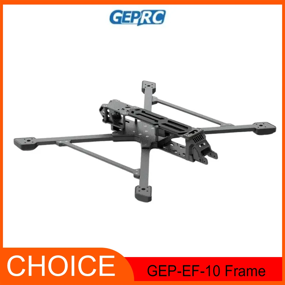 GEPRC GEP-EF10 Frame for FPV Racing Freestyle Drone - Carbon Fiber RC Quadcopter Frame Parts
GEPRC GEP-EF10 Frame for FPV Racing Freestyle Drone - Carbon Fiber RC Quadcopter Frame Parts