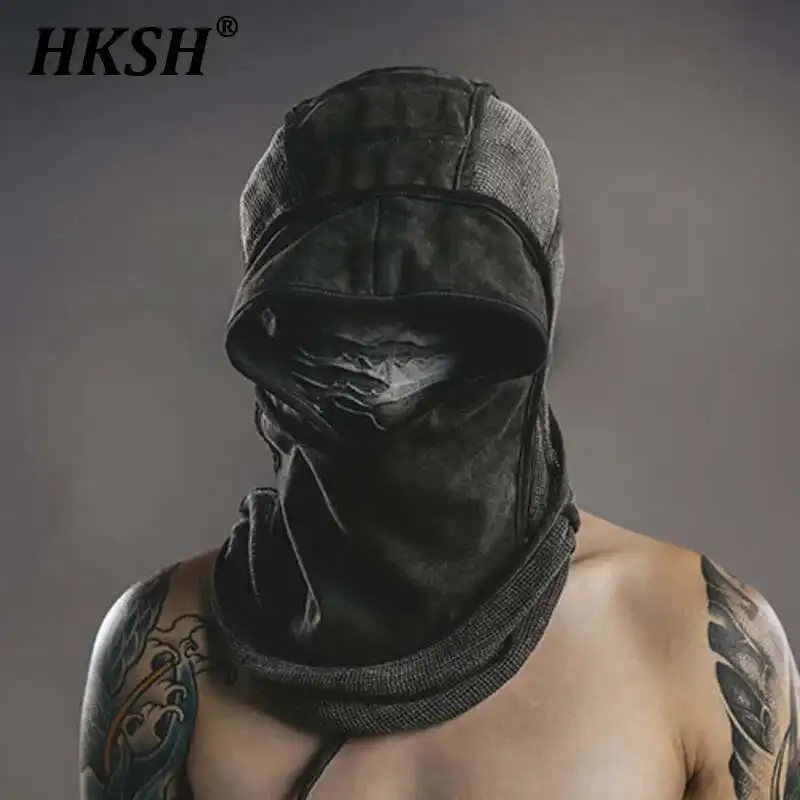 HKSH Men's Tide Waste Land Punk Mask Mesh Spliced Irregular Shape Dark High Street Cotton Hats Fashion Gothic Garde-avant HK1336
HKSH Men's Tide Waste Land Punk Mask Mesh Spliced Irregular Shape Dark High Street Cotton Hats Fashion Gothic Garde-avant HK1336