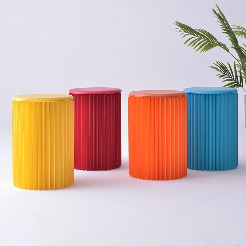 Paper Linglong Round Multifunctional Folding Space-saving Modern Living Room Fashion Stool & Ottoman Kraft Paper Stool
Paper Linglong Round Multifunctional Folding Space-saving Modern Living Room Fashion Stool & Ottoman Kraft Paper Stool