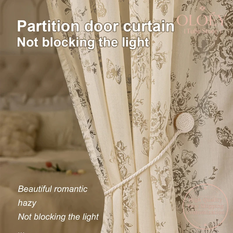 French Lace Rose Butterfly Print Gauze Short Curtains Retro Antique Style for Coffee Shop Kitchen Semi Sheer Window Drape Sheer
French Lace Rose Butterfly Print Gauze Short Curtains Retro Antique Style for Coffee Shop Kitchen Semi Sheer Window Drape Sheer