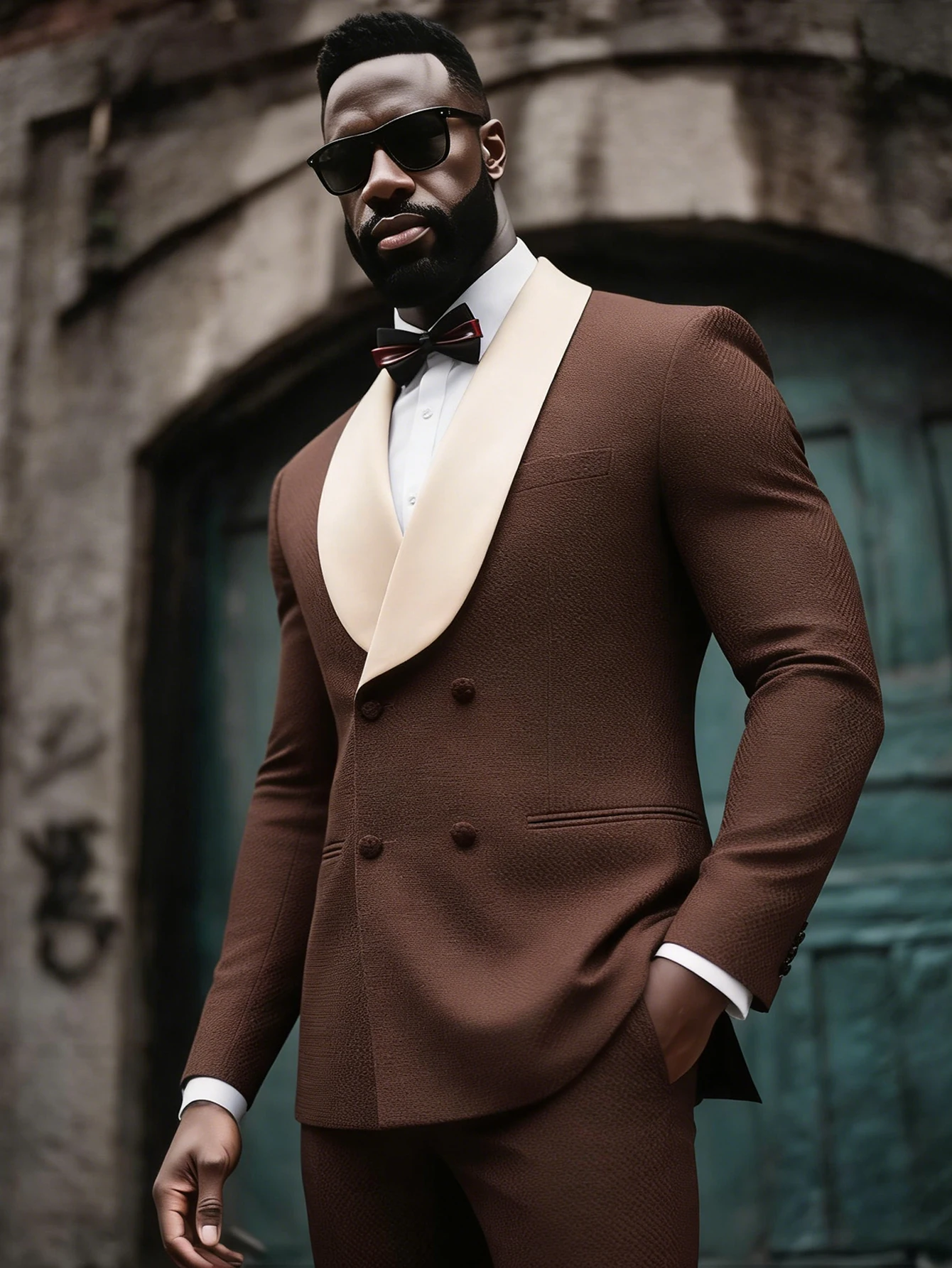 Men's Double Breasted Suit 2-Piece Set, Shawl Collar Waffle Texture Blazer Jacket & Pants, Formal Wedding Prom Business Wear
Men's Double Breasted Suit 2-Piece Set, Shawl Collar Waffle Texture Blazer Jacket & Pants, Formal Wedding Prom Business Wear