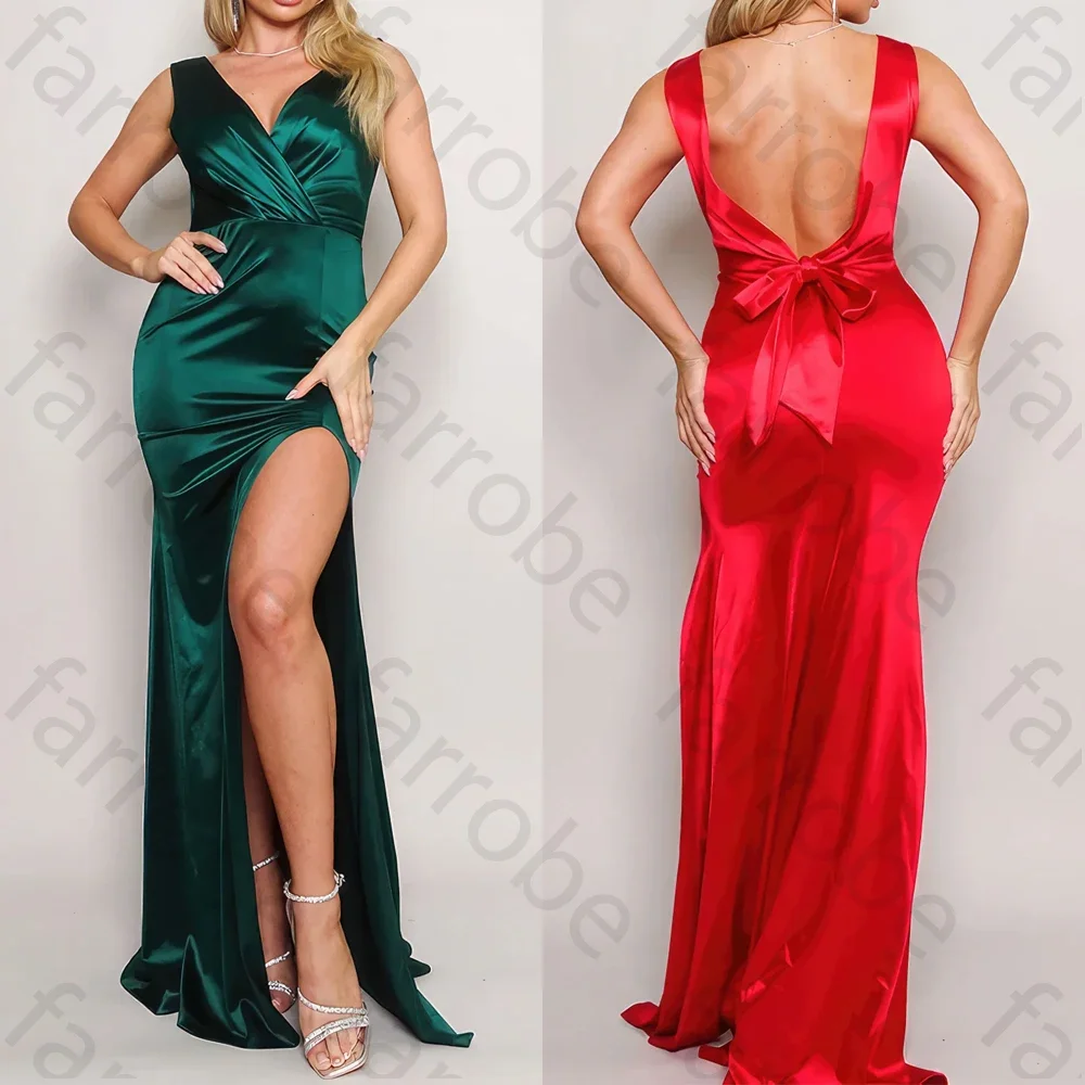 Customized V-Neck Low Back Bow Maxi Dress A-Line Evening Dresses Sleeveless Exquisite High Quality Prom Party Gowns for Women
Customized V-Neck Low Back Bow Maxi Dress A-Line Evening Dresses Sleeveless Exquisite High Quality Prom Party Gowns for Women