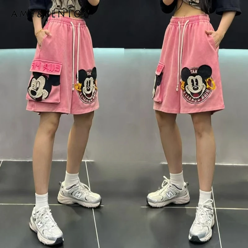 Summer Retro Washing Old Y2k Shorts Casual Versatile Personalized Five-point Pants Men's And Women's Loose Streetwear Sweatpants
Summer Retro Washing Old Y2k Shorts Casual Versatile Personalized Five-point Pants Men's And Women's Loose Streetwear Sweatpants