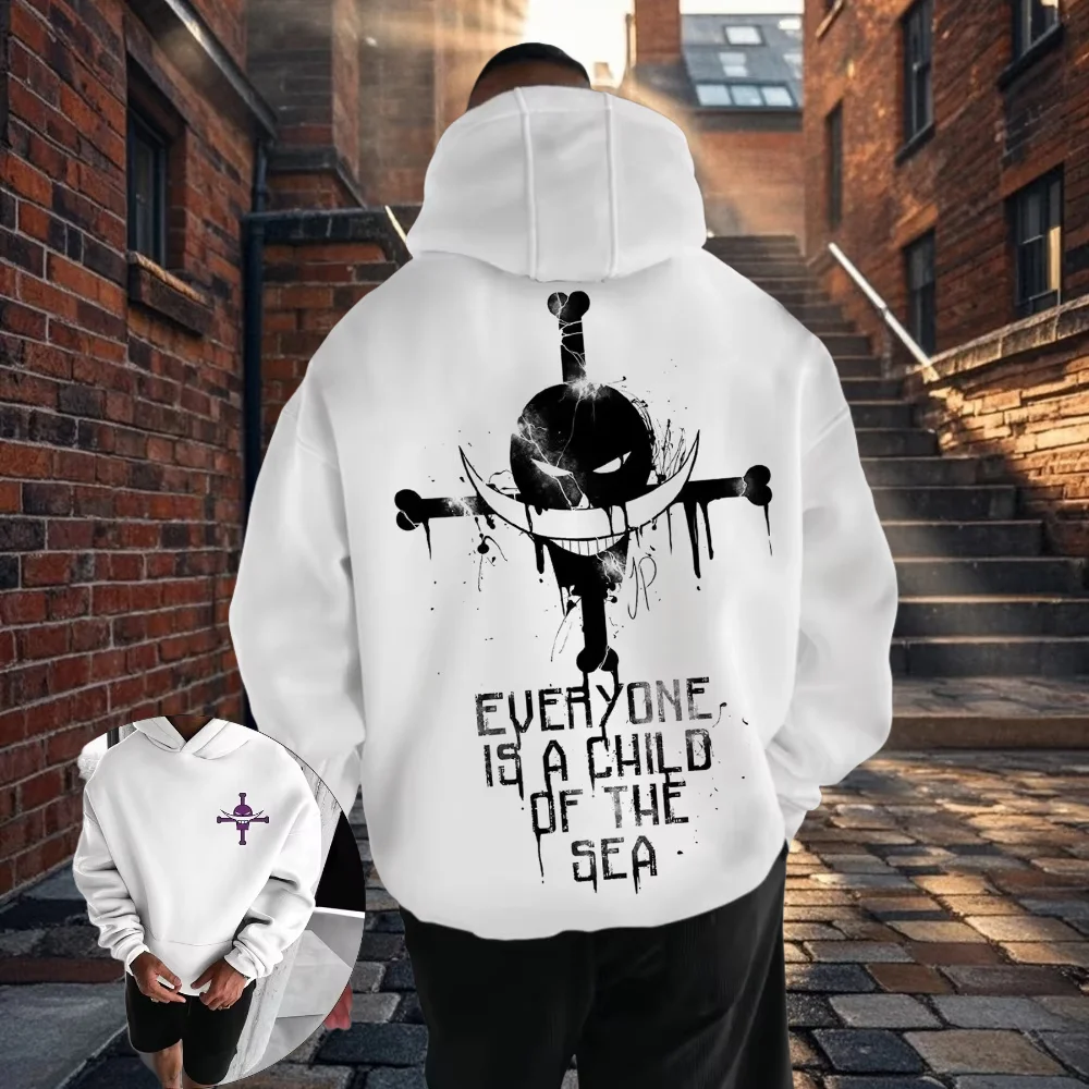 Лидер продаж, осенне-зимний новый анимационный свитер с капюшоном и буквенным принтом ONE PIECE, мужской и женский модный уличный джемпер 
Лидер продаж, осенне-зимний новый анимационный свитер с капюшоном и буквенным принтом ONE PIECE, мужской и женский модный уличный джемпер