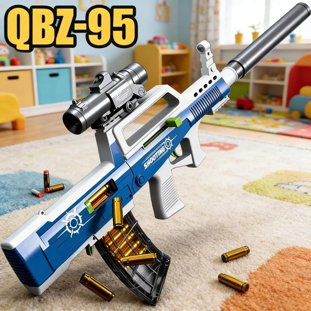 Manual Loading Simulation Soft Bullet Assault Rifle Toy Gun Outdoor CS Fighting Shooting Game Safe Toy for Boys Holiday Gift
Manual Loading Simulation Soft Bullet Assault Rifle Toy Gun Outdoor CS Fighting Shooting Game Safe Toy for Boys Holiday Gift