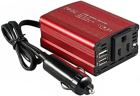 FOVAL 150W Car Inverter 12V to 110V with Dual USB Charger for Laptop & Devices – Classic Red
FOVAL 150W Car Inverter 12V to 110V with Dual USB Charger for Laptop & Devices – Classic Red