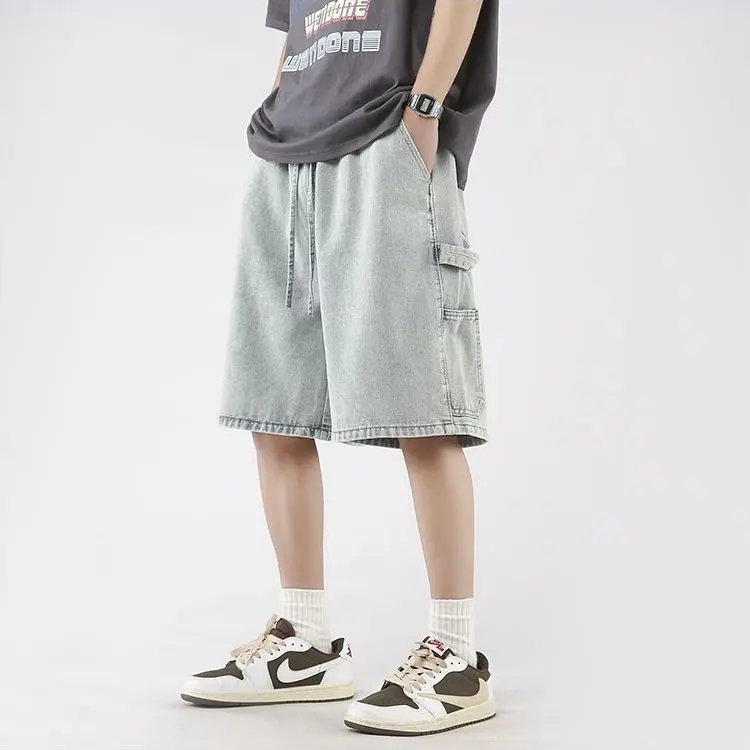 Men's Summer 2026 New Washed Denim Cargo Shorts Loose American Vintage Casual Five Point Pants
Men's Summer 2026 New Washed Denim Cargo Shorts Loose American Vintage Casual Five Point Pants