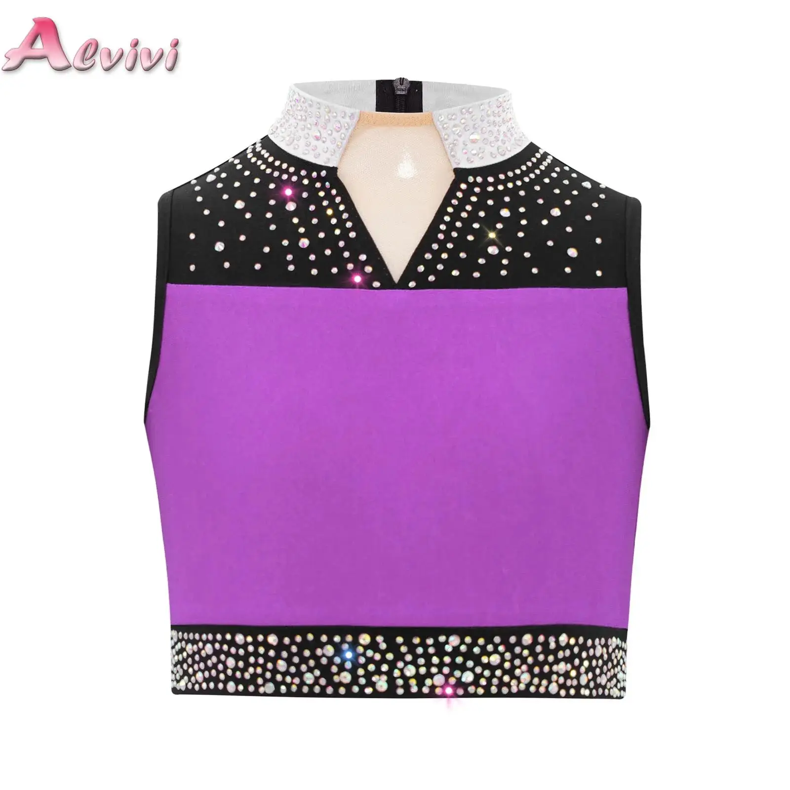 Kids Girls Lyrical Modern Dance Figure Skating Performance Costume Sleeveless Rhinestones Vest Crop Top Gymnastics Dancewear
Kids Girls Lyrical Modern Dance Figure Skating Performance Costume Sleeveless Rhinestones Vest Crop Top Gymnastics Dancewear
