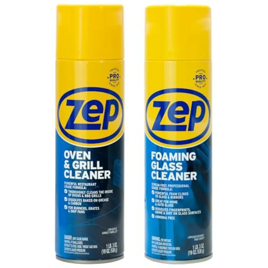 Oven and Grill Cleaner 19 oz 1 Unit and Foaming Glass Cleaner 19 oz (1 Unit) Oven and Grill Cleaner with Foaming Glass Cleaner
Oven and Grill Cleaner 19 oz 1 Unit and Foaming Glass Cleaner 19 oz (1 Unit) Oven and Grill Cleaner with Foaming Glass Cleaner