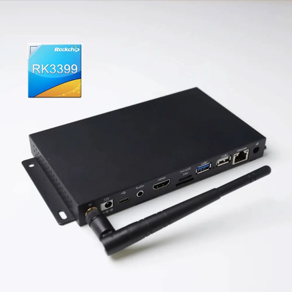 RK3399 Сетевой медиаплеер Коробка 4K HD Выход Цифровая вывеска Металлический WIFI BT5.2 Ethernet 4G LTE Металлический медиаплеер Коробка
RK3399 Сетевой медиаплеер Коробка 4K HD Выход Цифровая вывеска Металлический WIFI BT5.2 Ethernet 4G LTE Металлический медиаплеер Коробка