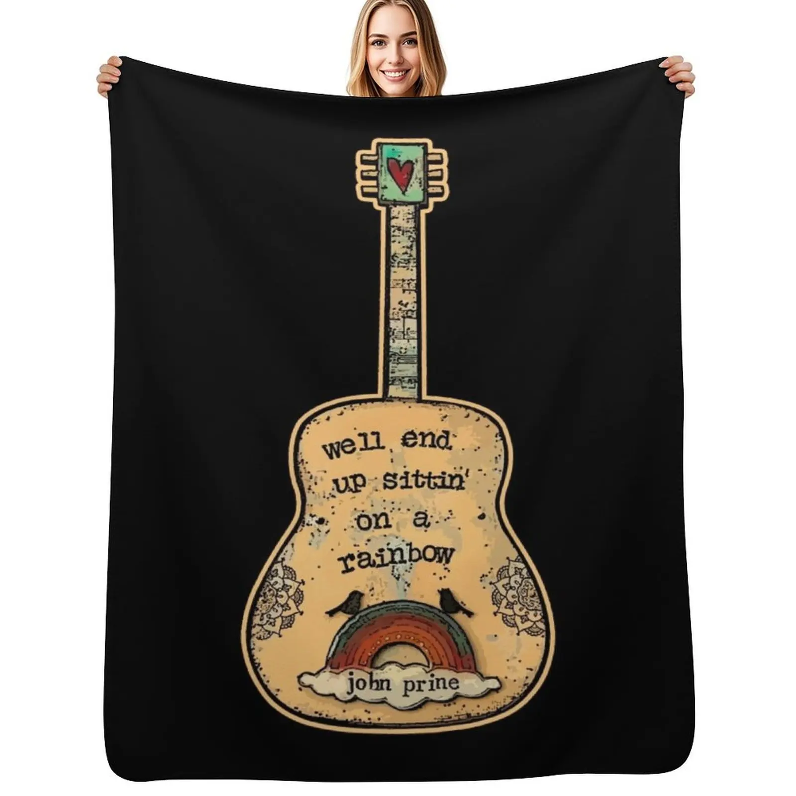 Gitar Rainbow Throw Blanket Cozy Light Blanket for Travel Camping Picnic
Gitar Rainbow Throw Blanket Cozy Light Blanket for Travel Camping Picnic