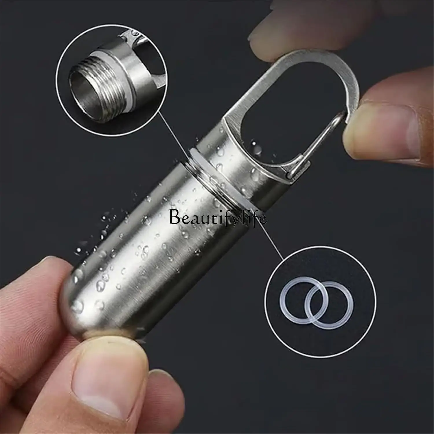 jj4 Pure titanium buckle outdoor waterproof compartment sealed compartment portable storage bottle
jj4 Pure titanium buckle outdoor waterproof compartment sealed compartment portable storage bottle