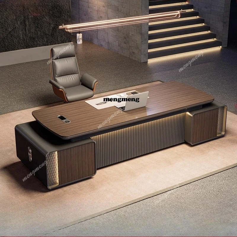 High quality Painted boss table, desk, light luxury, senior sense, chairperson, president's office, supervisor, manager table
High quality Painted boss table, desk, light luxury, senior sense, chairperson, president's office, supervisor, manager table