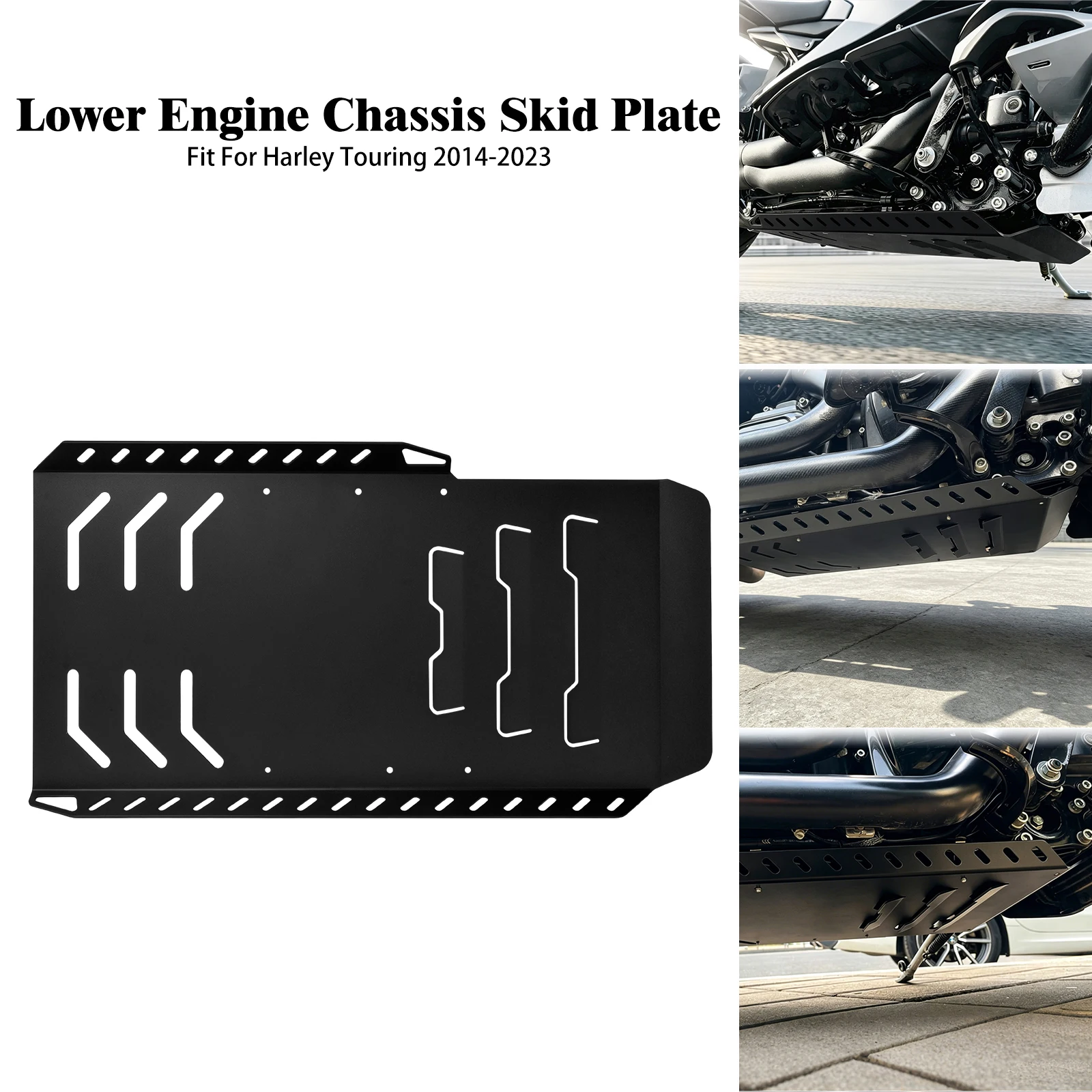 Motorcycle Engine Base Chassis Guard Skid Plate Lower Protection For Harley Touring Street Electra Road Glide Road King 2014-23
Motorcycle Engine Base Chassis Guard Skid Plate Lower Protection For Harley Touring Street Electra Road Glide Road King 2014-23