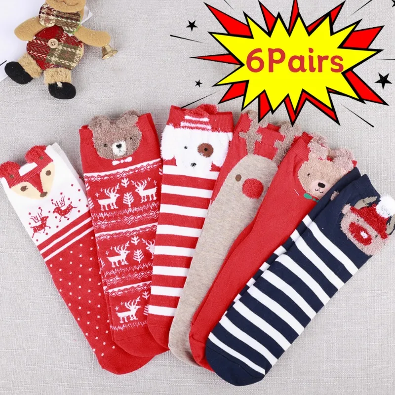 Милые рождественские носки, зимние женские теплые хлопковые носки с мультяшными животными для девочек, мягкие удобные эластичные длинные чулки, модные подарки
Милые рождественские носки, зимние женские теплые хлопковые носки с мультяшными животными для девочек, мягкие удобные эластичные длинные чулки, модные подарки