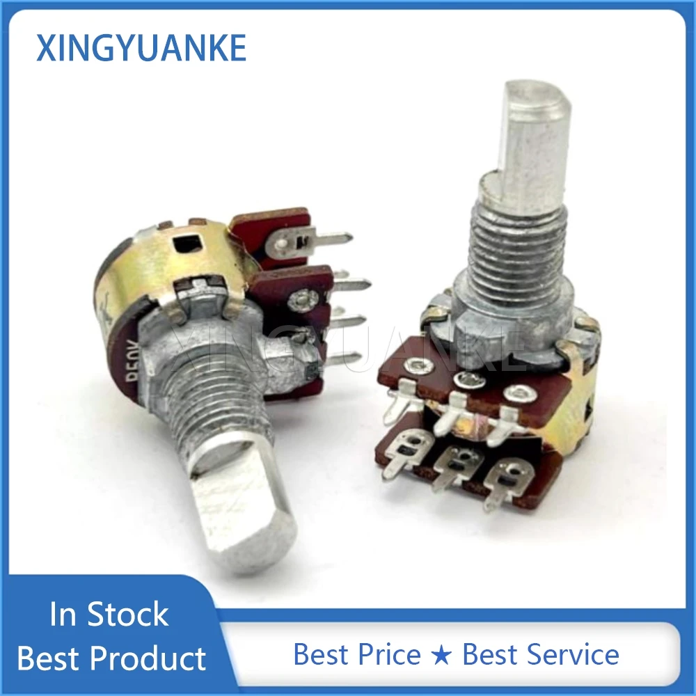 3PCS 12 Type Double 6Pins B20K B50K Power Amplifier Audio Volume Adjustable Potentiometer D Shaft Length 15MM
3PCS 12 Type Double 6Pins B20K B50K Power Amplifier Audio Volume Adjustable Potentiometer D Shaft Length 15MM