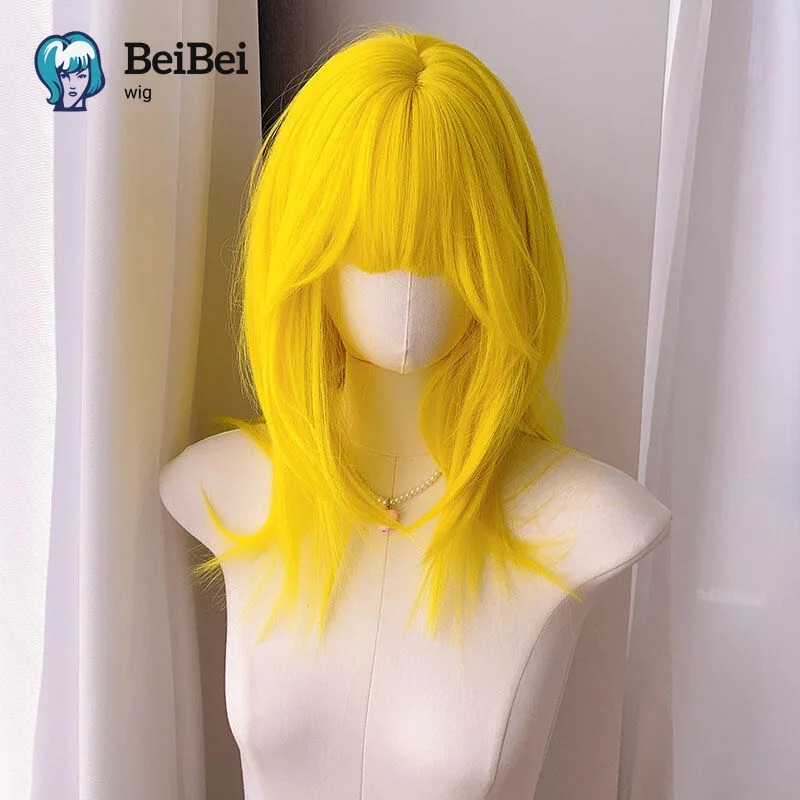 Yellow Wig with Bangs 18inch Straight Hair Wig Lolita Cosplay Wigs High Quality Heat-resistant Glueless Synthetic Wigs for Party
Yellow Wig with Bangs 18inch Straight Hair Wig Lolita Cosplay Wigs High Quality Heat-resistant Glueless Synthetic Wigs for Party