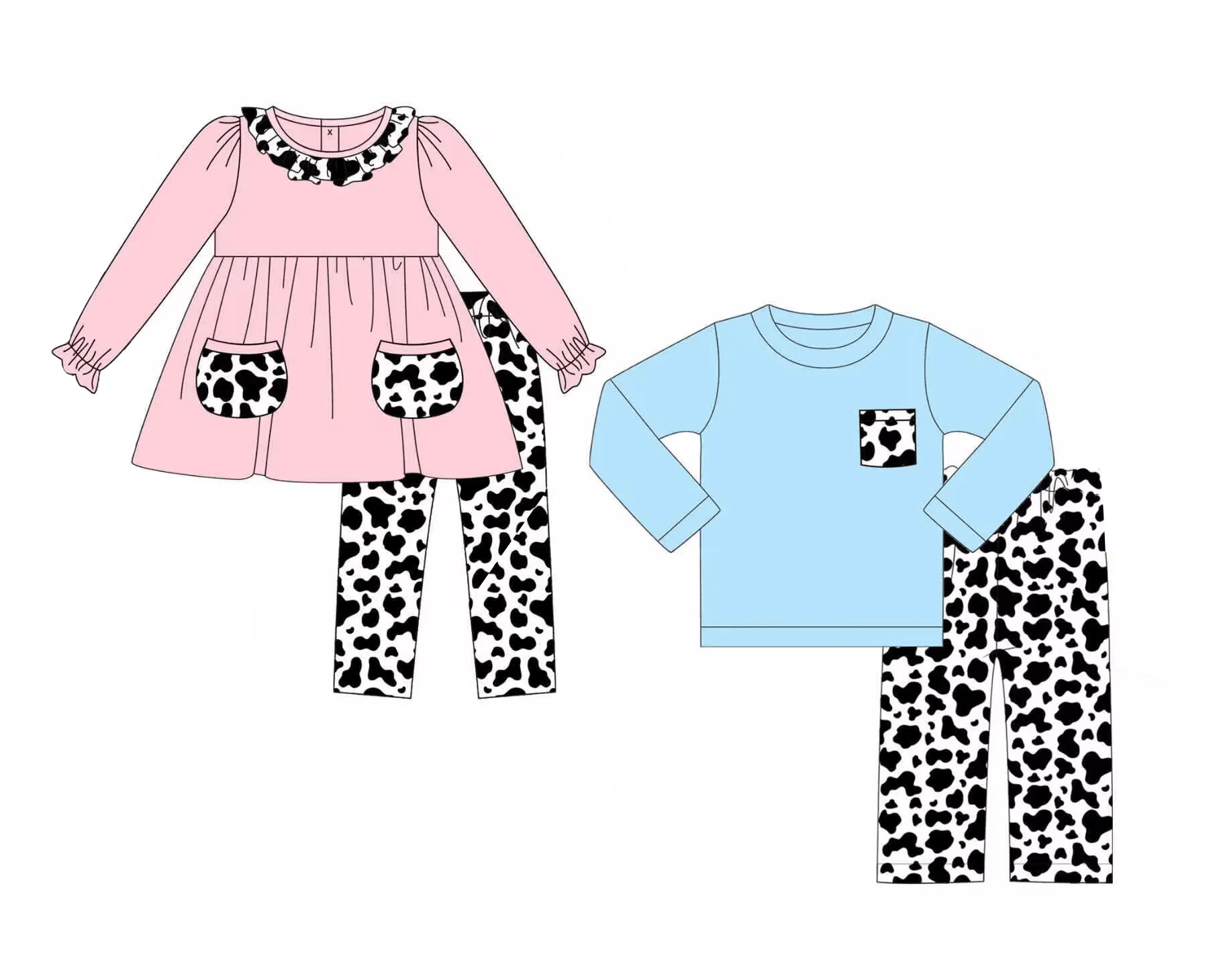 Hot selling children's clothing fashion baby girls black and white leopard print tight pants suit sibling clothes for girls set
Hot selling children's clothing fashion baby girls black and white leopard print tight pants suit sibling clothes for girls set