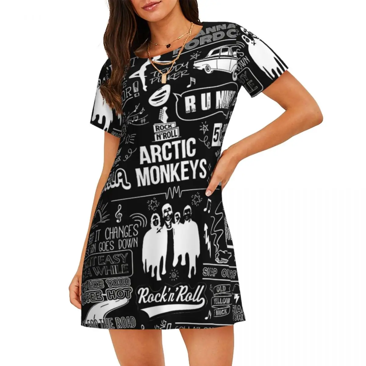 Custom Monkeys A-Arctic Sleepshirts For Sleeping Travels Loose Sleepdress Pajama Alternative Rock Dress Nightdress Sleepwear
Custom Monkeys A-Arctic Sleepshirts For Sleeping Travels Loose Sleepdress Pajama Alternative Rock Dress Nightdress Sleepwear