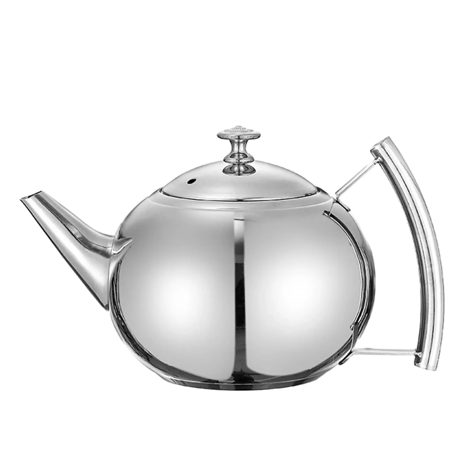 Teapot Water Bottle Silver Stainless Steel Comfortable Grip Handle Heatable High Quality Jug Kitchen With Removable Strainer
Teapot Water Bottle Silver Stainless Steel Comfortable Grip Handle Heatable High Quality Jug Kitchen With Removable Strainer