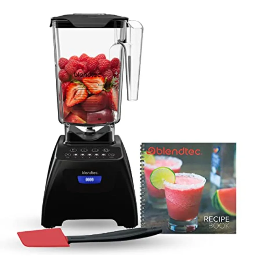 Kitchen blender bundle with WildSide+ jar, Spoonula spatula, recipe book: 90 oz black classic 575 model for smoothies and food
Kitchen blender bundle with WildSide+ jar, Spoonula spatula, recipe book: 90 oz black classic 575 model for smoothies and food