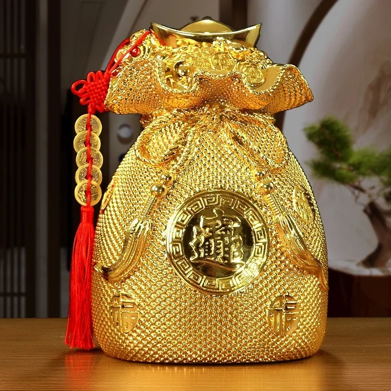 Cornucopia money bag piggy bank ornaments living room TV cabinet wine cabinet entrance decoration creative opening
Cornucopia money bag piggy bank ornaments living room TV cabinet wine cabinet entrance decoration creative opening