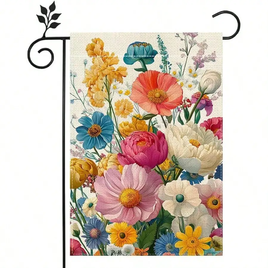Spring Summer Floral Garden Flag 12x18 Inch Double Sided, Welcome Yard Decor, Farmhouse Outdoor Flag For Lawn Patio Porch
Spring Summer Floral Garden Flag 12x18 Inch Double Sided, Welcome Yard Decor, Farmhouse Outdoor Flag For Lawn Patio Porch