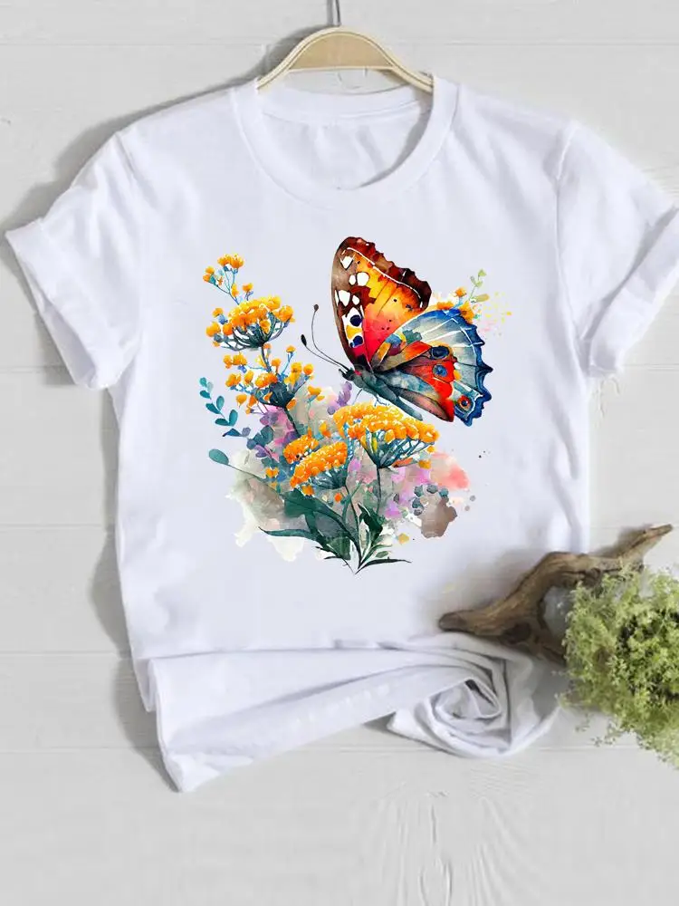 Watercolor Lovely Flower Floral Cute Fashion Print Female Shirt Tee Casual Women Clothes Short Sleeve Lady Graphic T-shirt
Watercolor Lovely Flower Floral Cute Fashion Print Female Shirt Tee Casual Women Clothes Short Sleeve Lady Graphic T-shirt