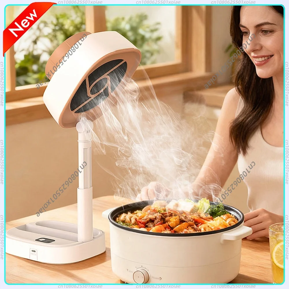 Portable Desktop Range Hood Mini Kitchen Exhaust Fan with 5 Speed Control USB Rechargeable for Indoor BBQ Hotpot Camping
Portable Desktop Range Hood Mini Kitchen Exhaust Fan with 5 Speed Control USB Rechargeable for Indoor BBQ Hotpot Camping