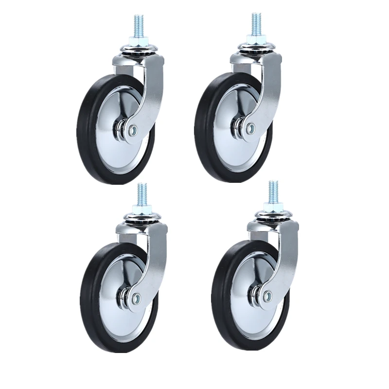 4 Pcs/Lot 3-Inch Lead Screw Chrome Plated Universal Brake Dining Wheel PP Caster Silent Trolley Wheels for Furniture
4 Pcs/Lot 3-Inch Lead Screw Chrome Plated Universal Brake Dining Wheel PP Caster Silent Trolley Wheels for Furniture