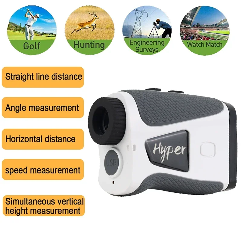 Hunting Outdoor Laser Rangerfinders Golf USB 800M 1200M Range Finder With Flag-Lock Angle Slope Compensation
Hunting Outdoor Laser Rangerfinders Golf USB 800M 1200M Range Finder With Flag-Lock Angle Slope Compensation
