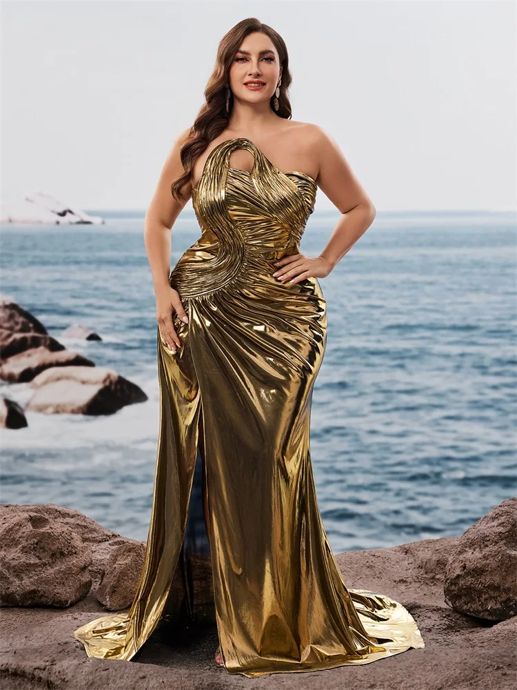 Lucyinlove Plus Size Luxury Gold Maxi Evening Dresses Waist-cinching mermaid Wedding Party Night Elegant Long Cocktail Prom
Lucyinlove Plus Size Luxury Gold Maxi Evening Dresses Waist-cinching mermaid Wedding Party Night Elegant Long Cocktail Prom