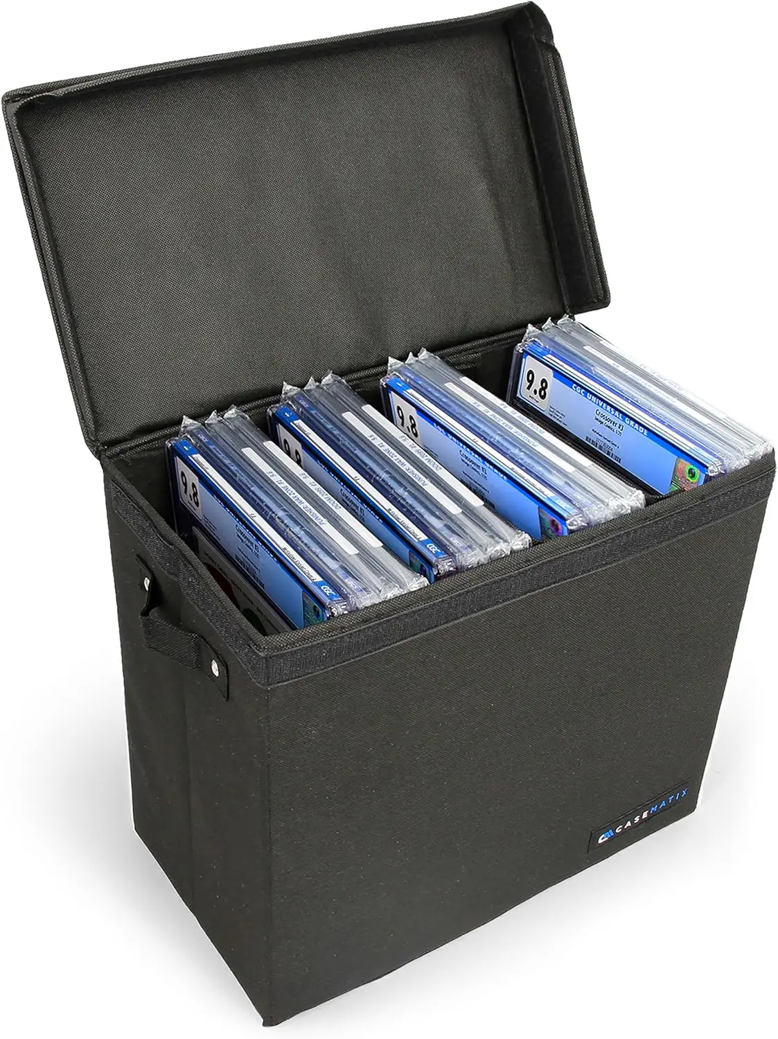 Graded Comic Book Storage Case Fits 28 CGC Comics, Lightweight Bin with 3 Removable Dividers
Graded Comic Book Storage Case Fits 28 CGC Comics, Lightweight Bin with 3 Removable Dividers
