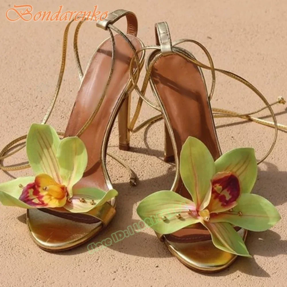 Flower Decor Straps Sandals Open Toe Lace Up Stiletto Heels Sandals Summer Women Sexy Shoes Party Designer New Style Fashion
Flower Decor Straps Sandals Open Toe Lace Up Stiletto Heels Sandals Summer Women Sexy Shoes Party Designer New Style Fashion