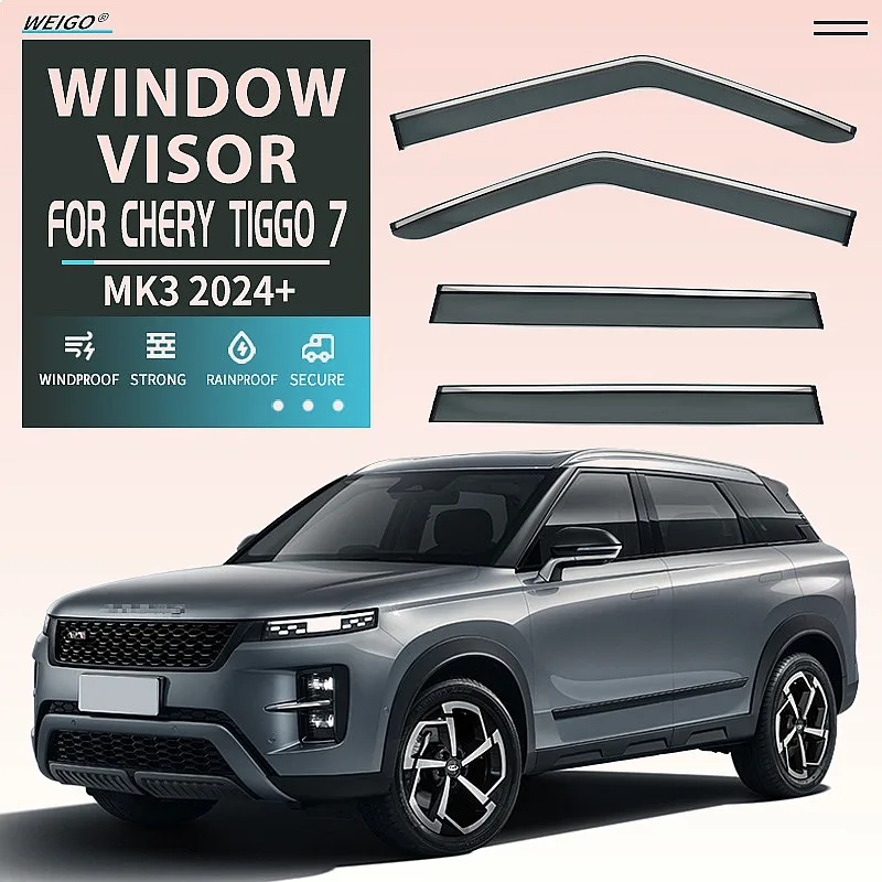 For Chery Tiggo 7 2016-2024 Car Window Visor Rain Sun Shade Side Windshield Awning Accessories
For Chery Tiggo 7 2016-2024 Car Window Visor Rain Sun Shade Side Windshield Awning Accessories