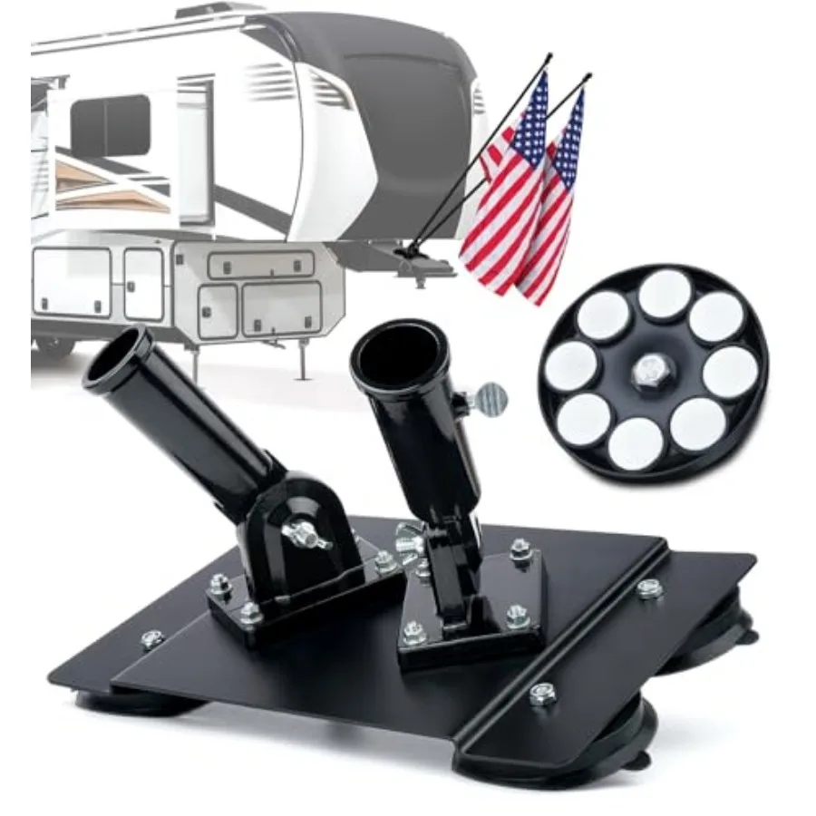 Magnetic Flag Pole Holder for Fifth Wheel RV Hitch 180° Adjustable, Tool-Free Installation, RV Flag Pole Mount Compatible with
Magnetic Flag Pole Holder for Fifth Wheel RV Hitch 180° Adjustable, Tool-Free Installation, RV Flag Pole Mount Compatible with
