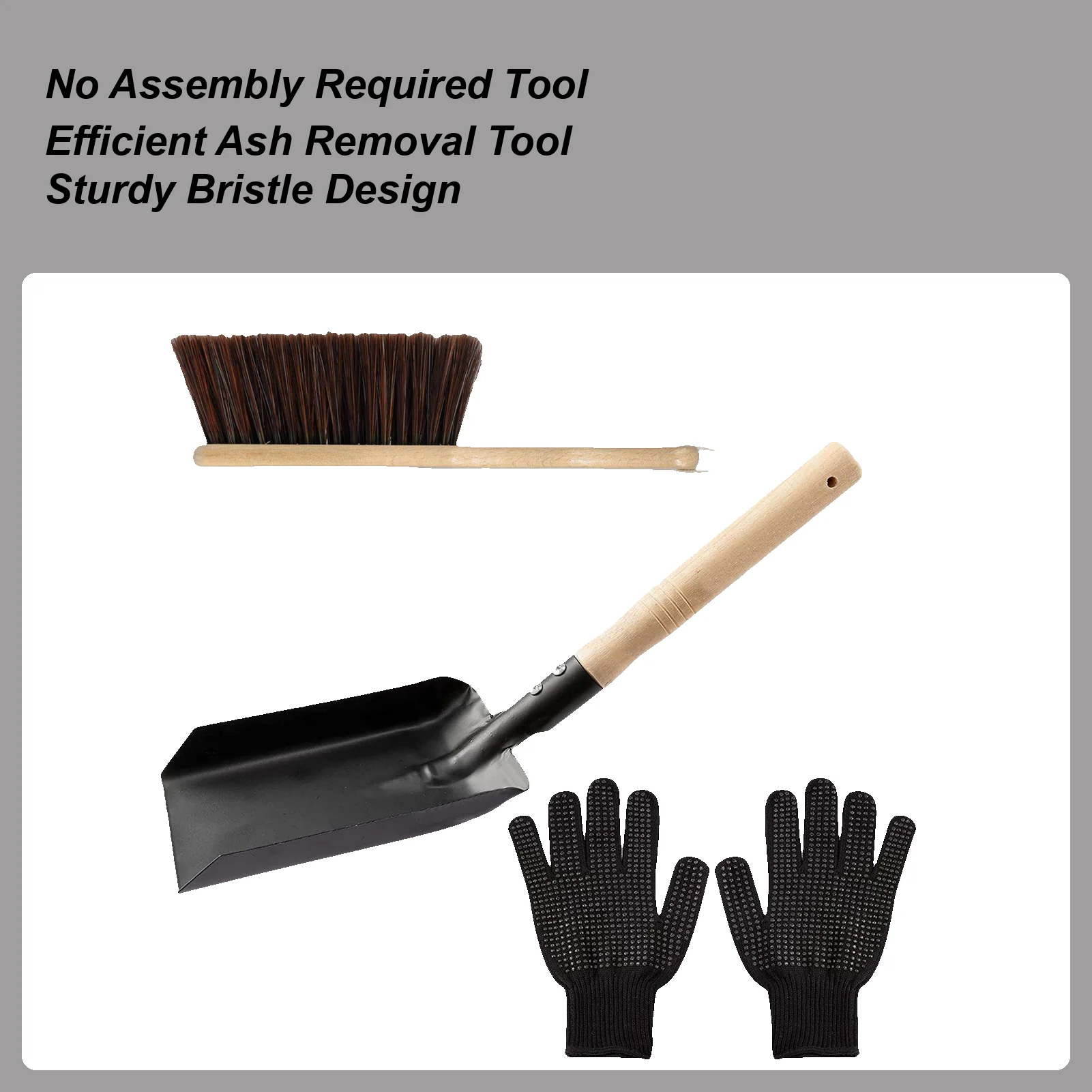 Fireplace Cleaning Kit Metal Rust-Resistant Heavy Duty Cleaning Tools Fire Pit Brush Charcoal Scoop Kit For Dust Sweeping
Fireplace Cleaning Kit Metal Rust-Resistant Heavy Duty Cleaning Tools Fire Pit Brush Charcoal Scoop Kit For Dust Sweeping