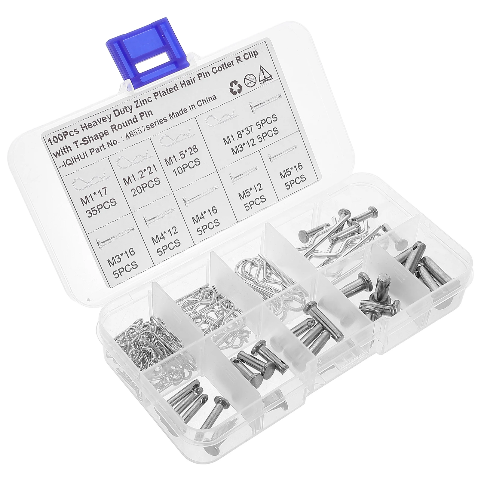 100pcs Wave Pins Positioning Safety Trailer Hitch Locking Pins Clip Kits Hardware Sets Cotter Assortment High Precision
100pcs Wave Pins Positioning Safety Trailer Hitch Locking Pins Clip Kits Hardware Sets Cotter Assortment High Precision
