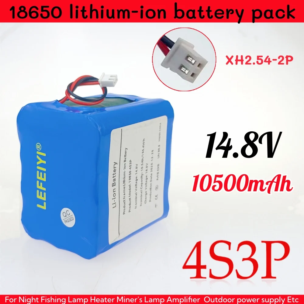 4S3P 14,8 В 10,5 Ач 18650 Li-iom с BMS для ночной рыбалки, лампа, нагреватель, шахтерская лампа, усилитель и т. д.
4S3P 14,8 В 10,5 Ач 18650 Li-iom с BMS для ночной рыбалки, лампа, нагреватель, шахтерская лампа, усилитель и т. д.