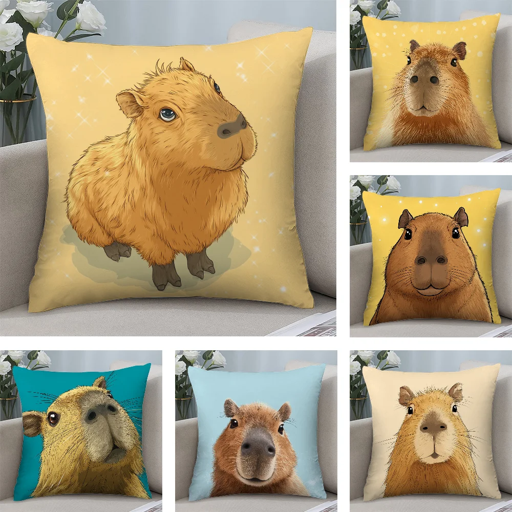 Cute Animated Capybara Pillow Case Short Plush Pillow Covers Sofa Decorative Gift Home Double-sided Printing Cushion Cover
Cute Animated Capybara Pillow Case Short Plush Pillow Covers Sofa Decorative Gift Home Double-sided Printing Cushion Cover