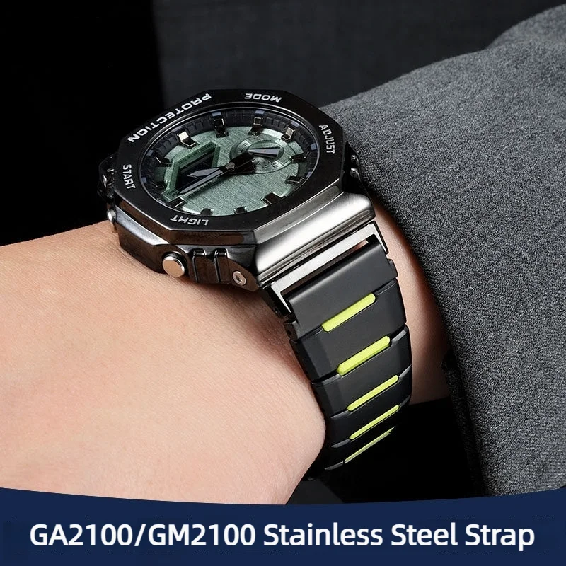 GA2100 GM2100 Modified Metal Watch Band For G-Shock Casio GA-2100 GM-2100 GBM2100 Stainless Steel strap Replacement accessories
GA2100 GM2100 Modified Metal Watch Band For G-Shock Casio GA-2100 GM-2100 GBM2100 Stainless Steel strap Replacement accessories