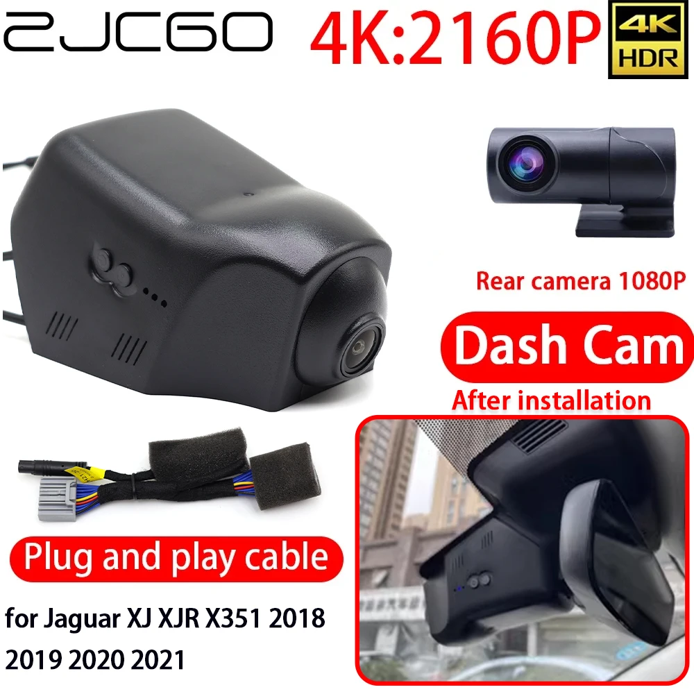 ZJCGO 4K Car DVR Dash Cam Wifi Front Rear Sony Lens Camera 24h Monitor Recording for Jaguar XJ XJR X351 2018 2019 2020 2021
ZJCGO 4K Car DVR Dash Cam Wifi Front Rear Sony Lens Camera 24h Monitor Recording for Jaguar XJ XJR X351 2018 2019 2020 2021