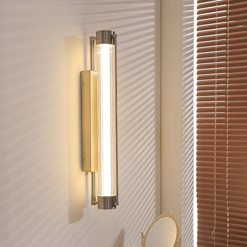 Italian living room, dining room, aisle wall lamp, sand nickel color, creative and simple glass wall lamp
Italian living room, dining room, aisle wall lamp, sand nickel color, creative and simple glass wall lamp